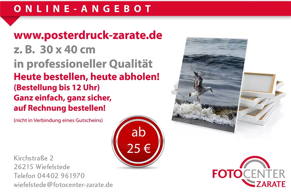 Angebot Posterdruck Zarate